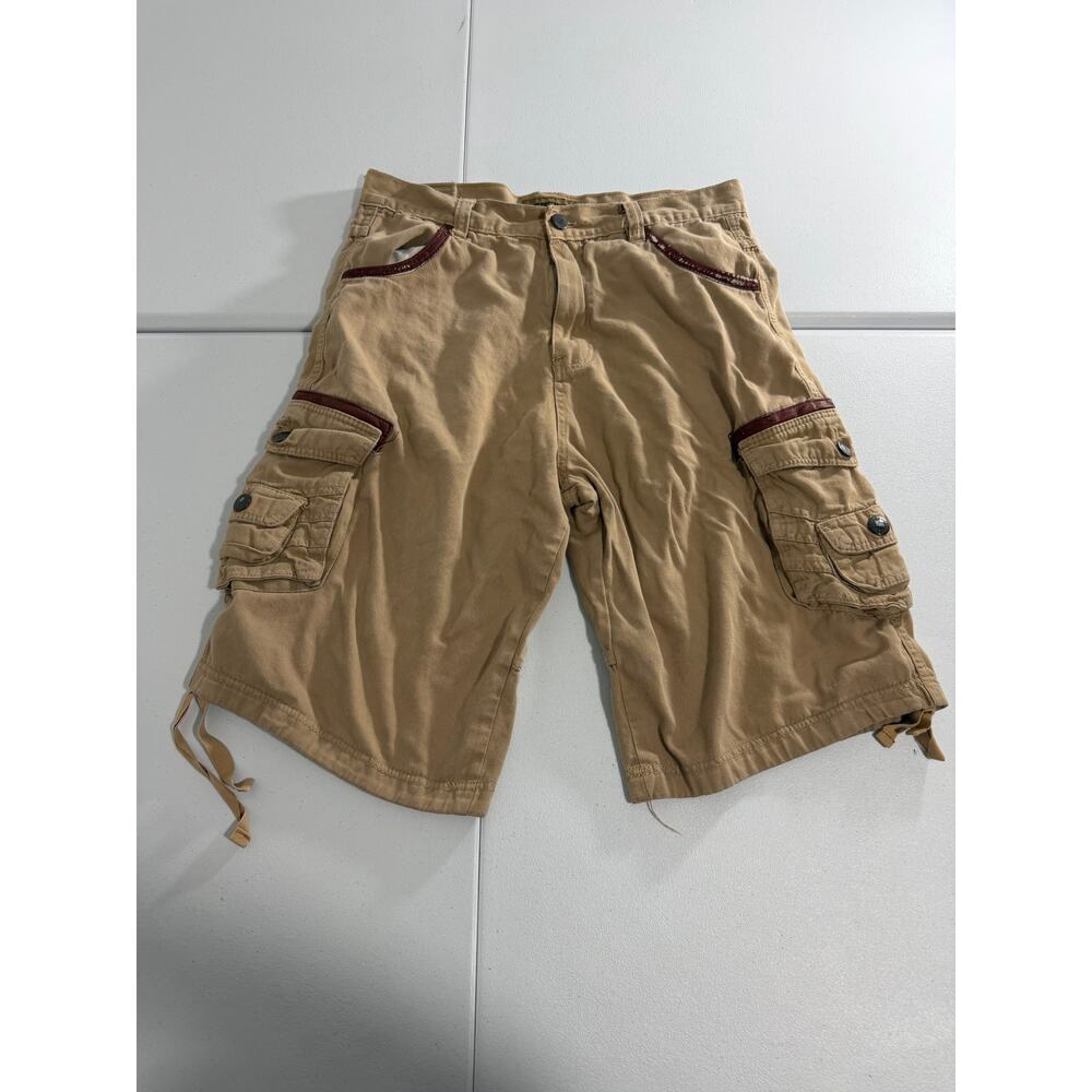 Vintage Y2K Decibel Cargo Shorts Size 36 Biege